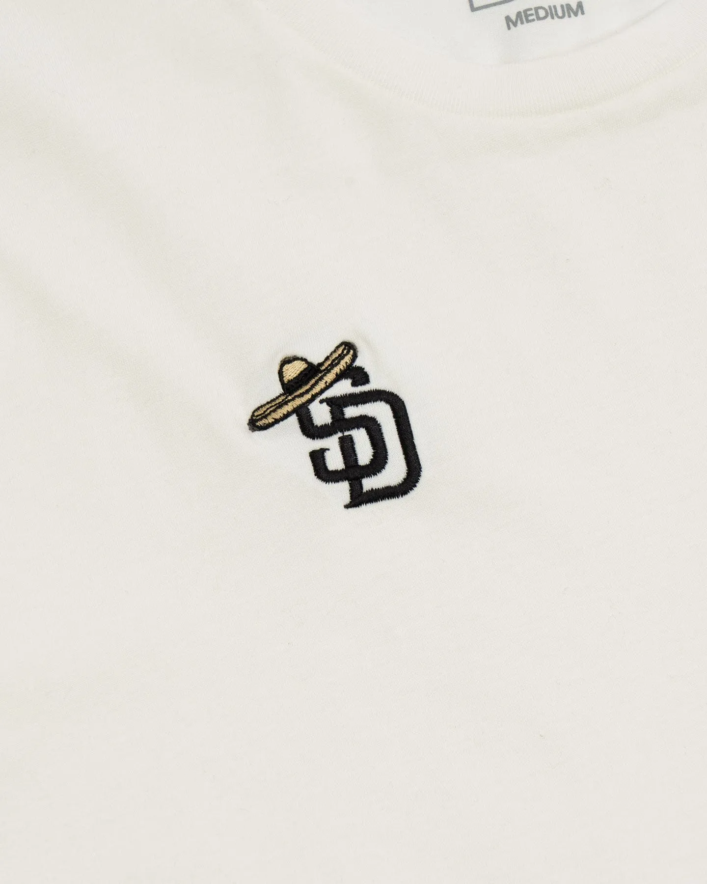 Overload Sombrero Embroidery Tee - Natural Convertible Style