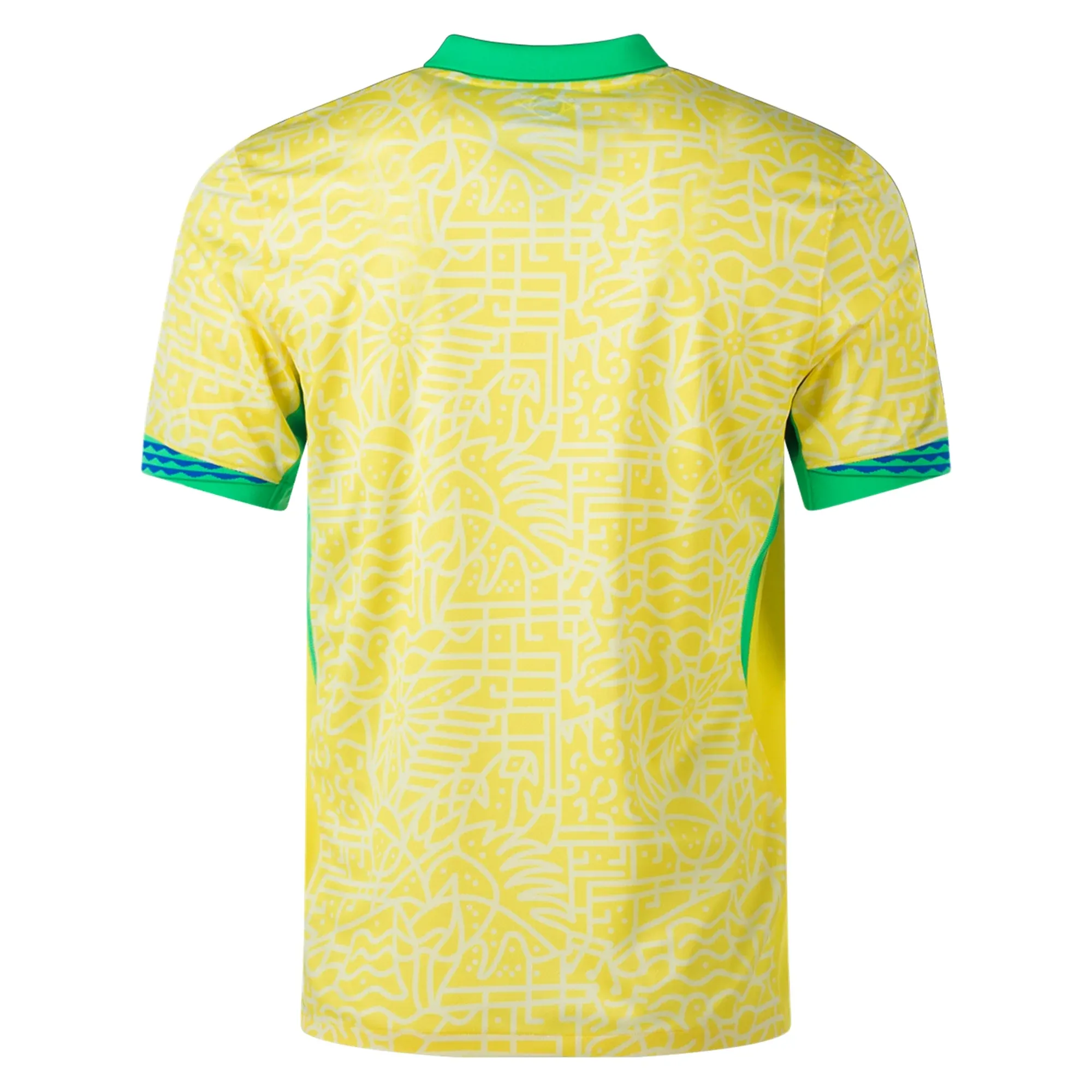 Nike Brazil Authentic Home Jersey 24/25 (Dynamic Yellow/Lemon Chiffon/Green Spark) Clean Finish Jacquard Knit