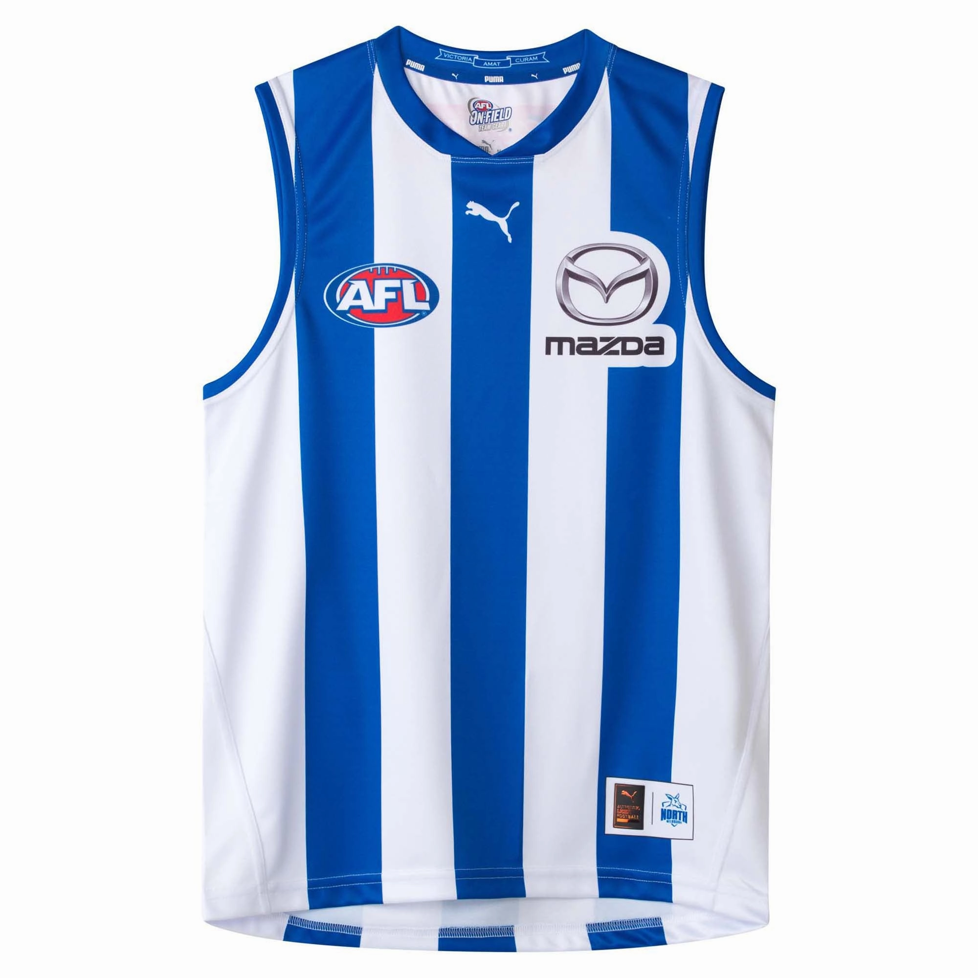 Layered Paneling Men's AFL North Melbourne Kangaroos Football Club 2025 Home Replica Jersey