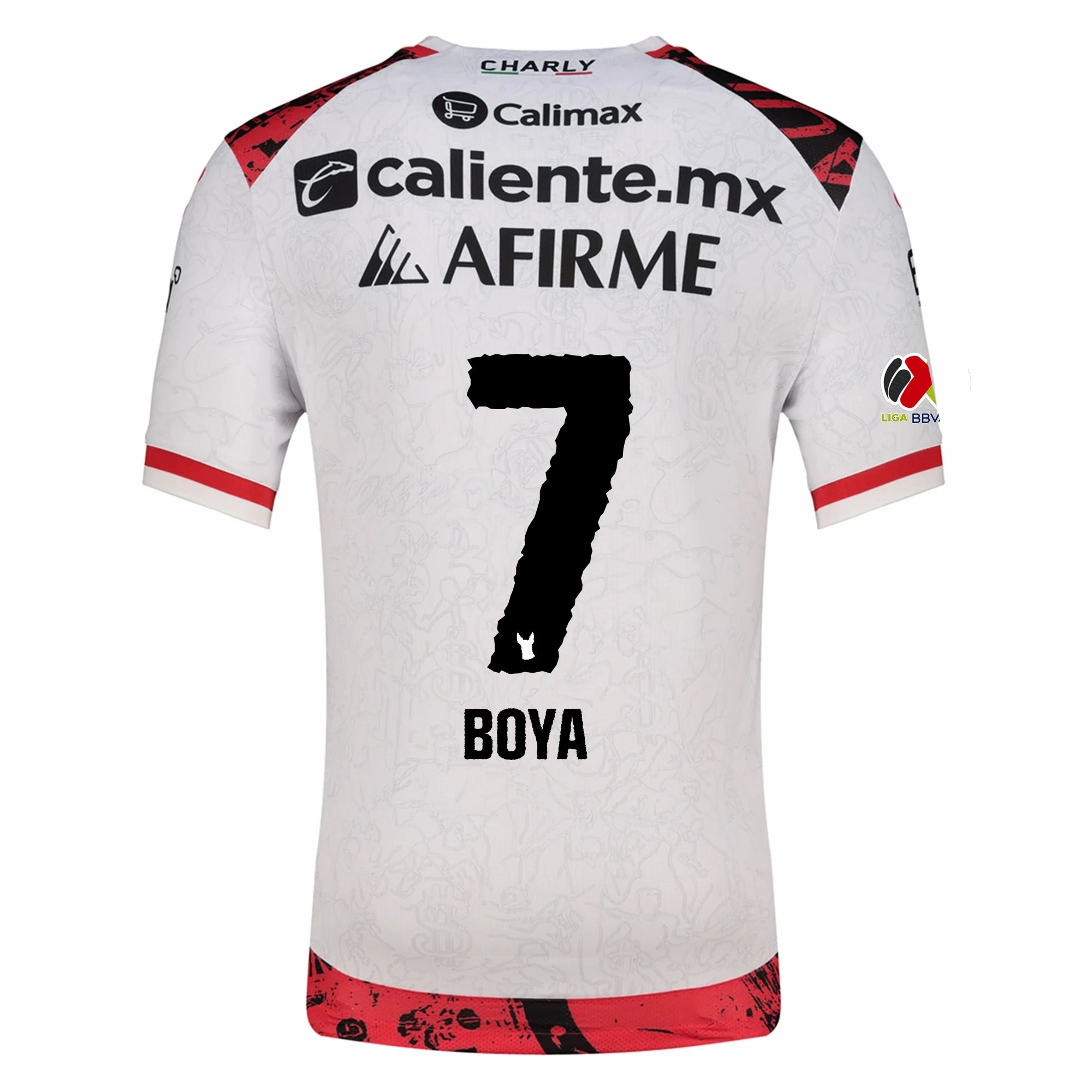 Butter Soft Touch Charly Frank Boya Men's Xolos De Tijuana Away Jersey 25/26 w/ BBVA MX Patch (White)