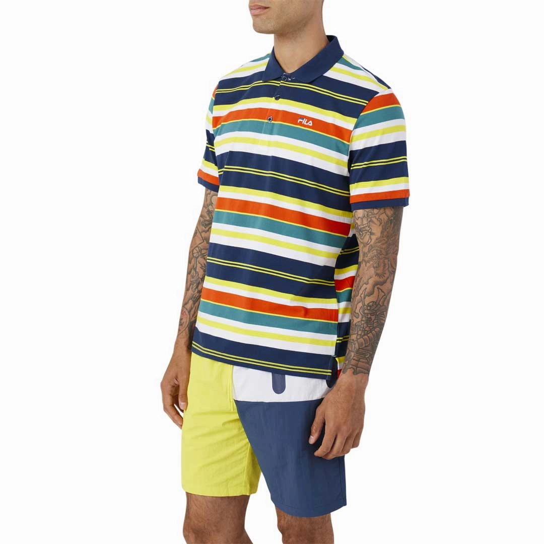 Street Active Yarn Dye Effect FILA - Men's Fazla Polo (LM23B543 848)
