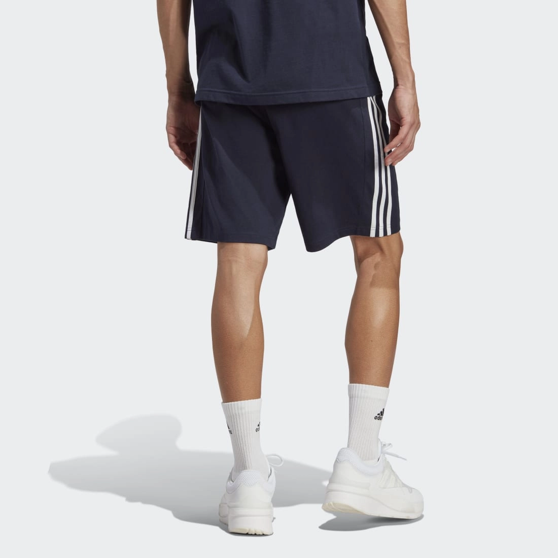 Essentials Single Jersey 3-Stripes Shorts Athletic Cut
