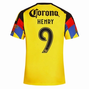 adidas Men's Henry Martin Club America Home Jersey 25/26 (Yellow) Slim Profile