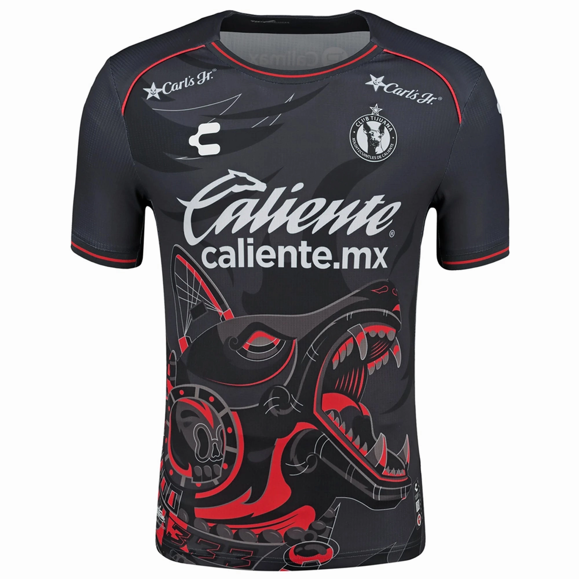 Soft Grip Anti Static Weave Technology Charly Fernando Madrigal Xolos de Tijuana Third Jersey 24/25 (Black/Red)