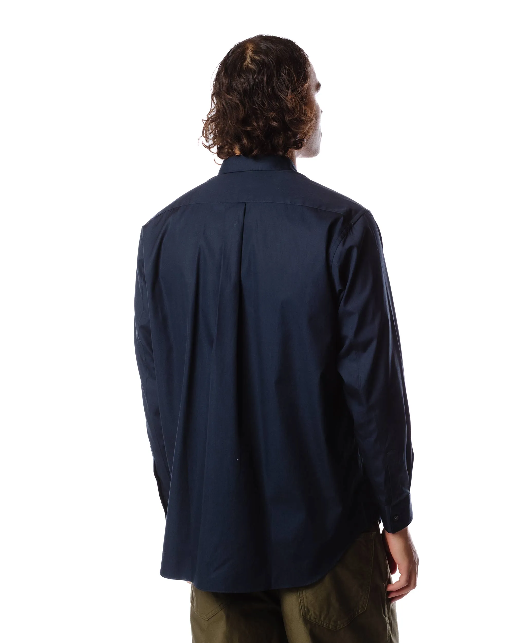Stretchable Cloth Comme des Gar?ons SHIRT Wide Classic Shirt Navy