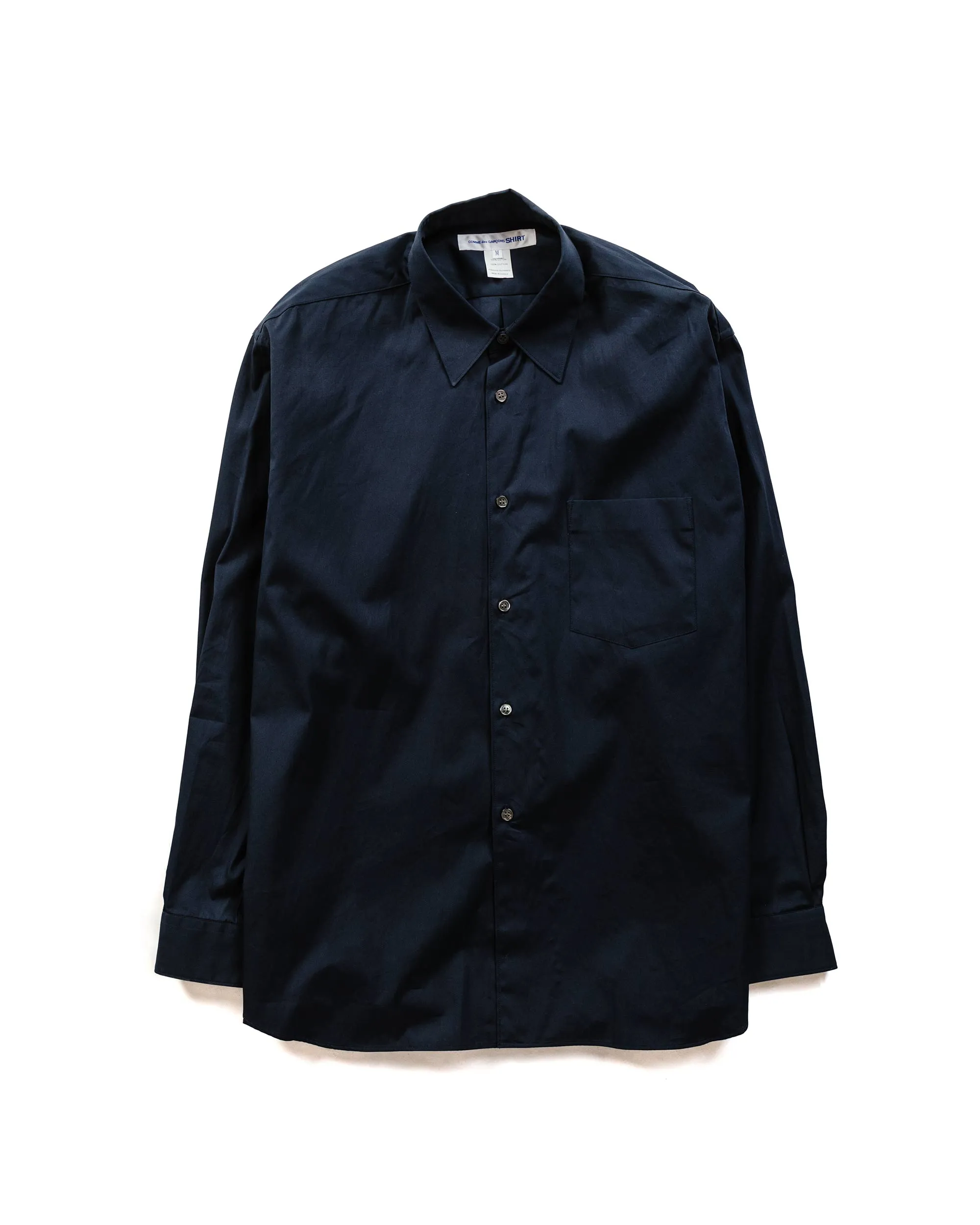 Ultra Soft Interior Affordable Fashion Comme des Gar?ons SHIRT Wide Classic Shirt Navy