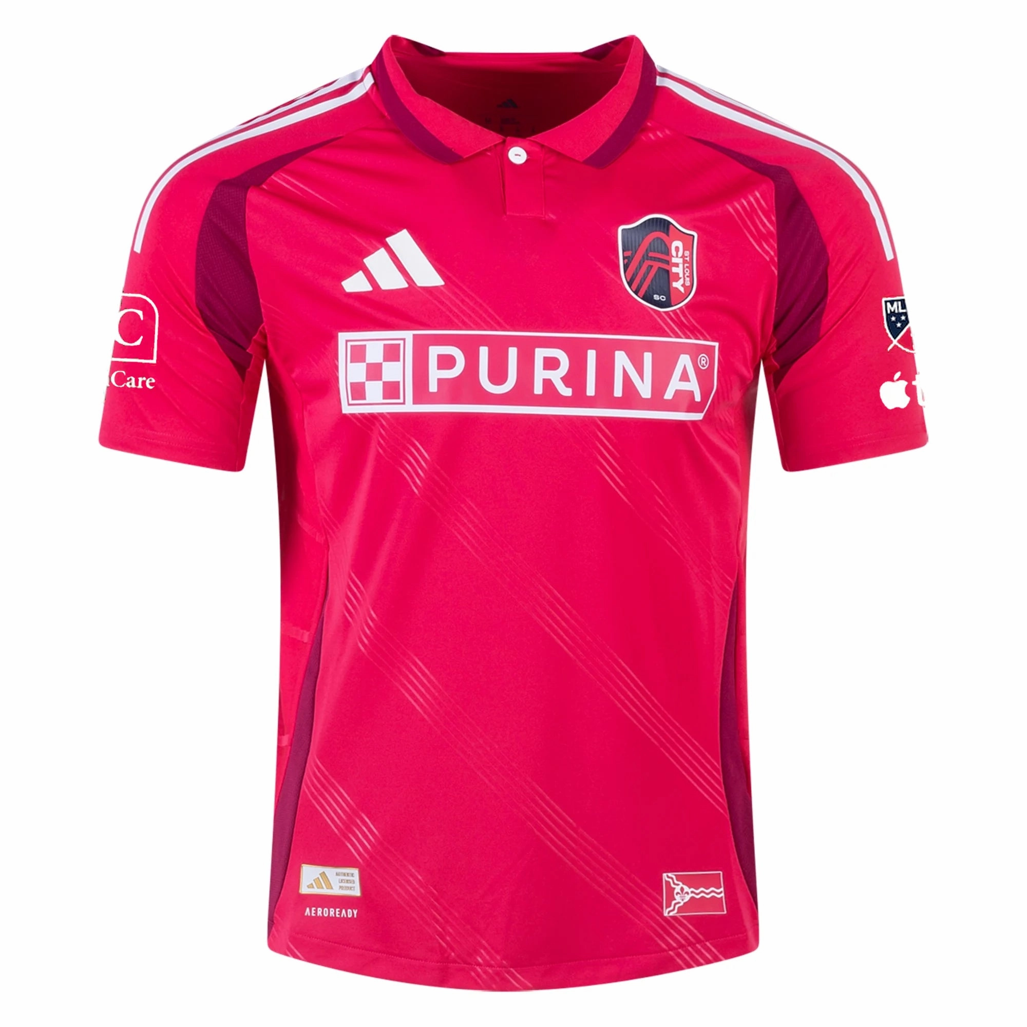 adidas Jayden Reid St. Louis FC Authentic Home Jersey 25/26 (Power Pink) Athletic gear