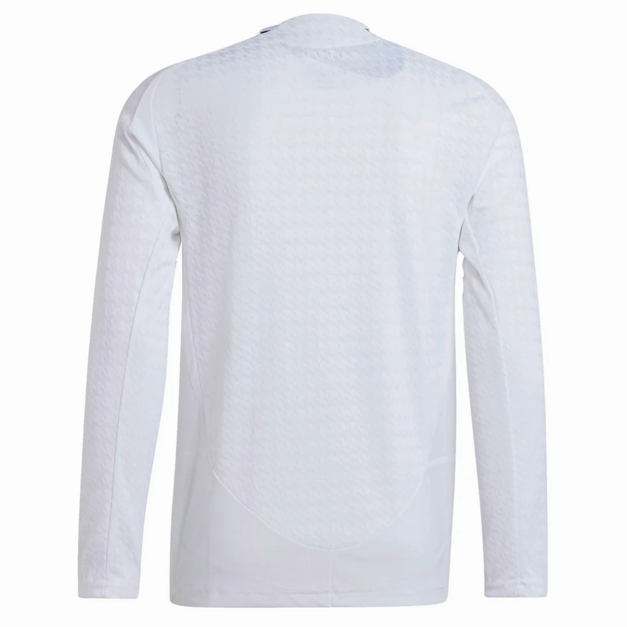 adidas Real Madrid Authentic Long Sleeve Home Jersey 24/25 (White) Wicking Interceptor Fabric Low Bulk Construction