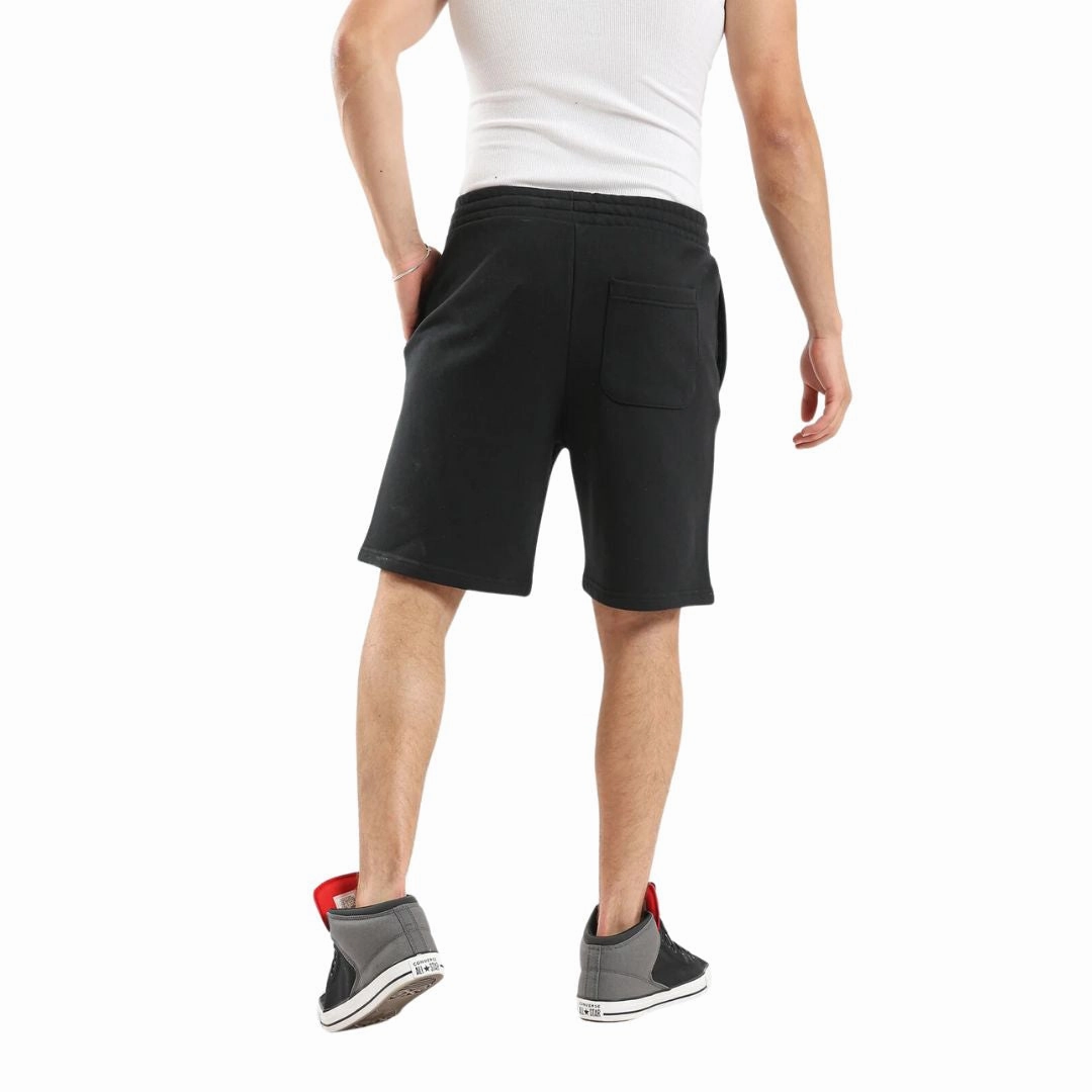Stretch Fit Flexible Design EMB Basic Shorts Black