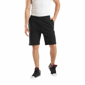 EMB Basic Shorts Black Elastic Band Polyester shorts