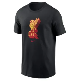 EasyCare Fabric Nike Liverpool Crest T-Shirt 24/25 (Black)