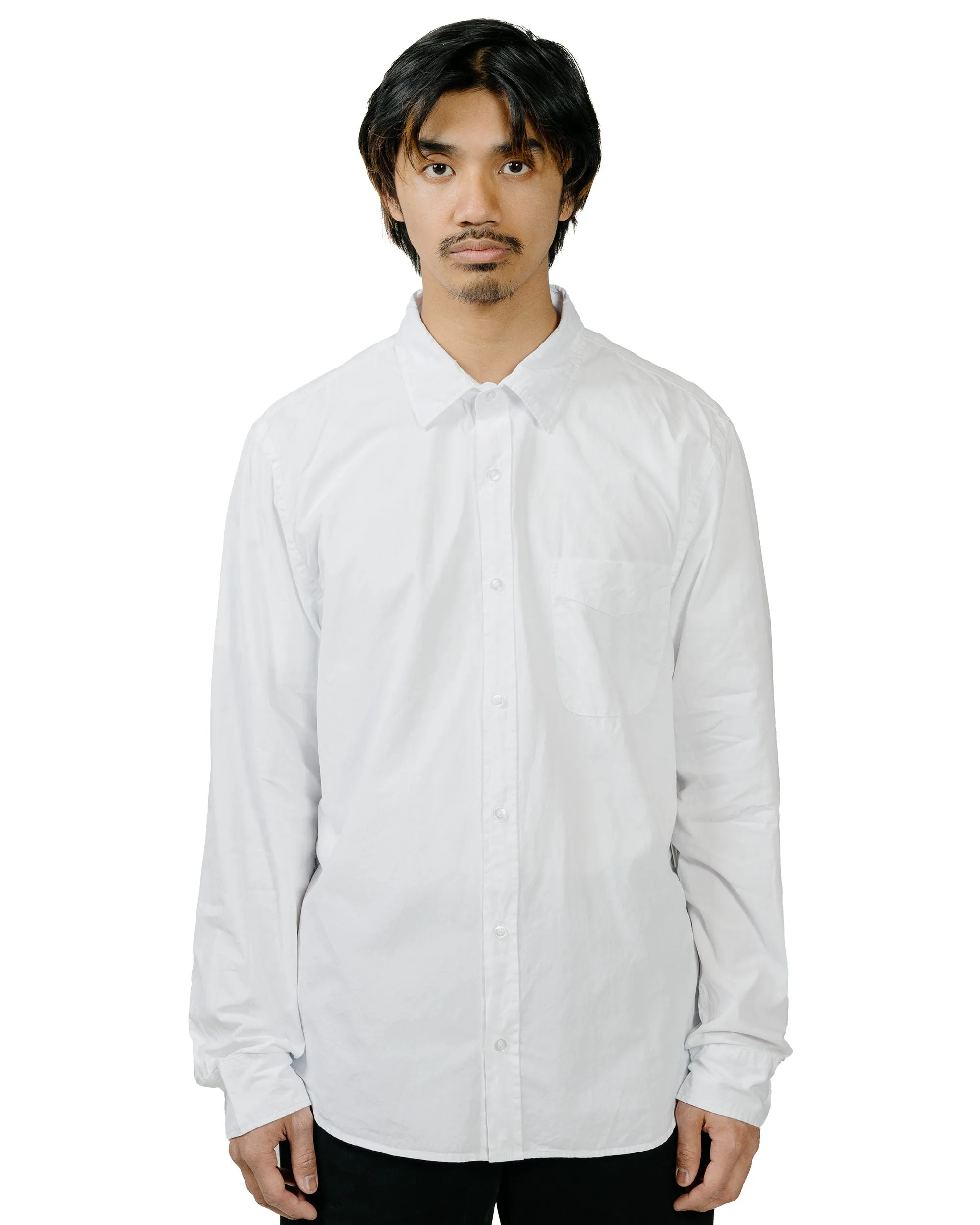 Save Khaki United Poplin Standard Shirt White Versatile Style