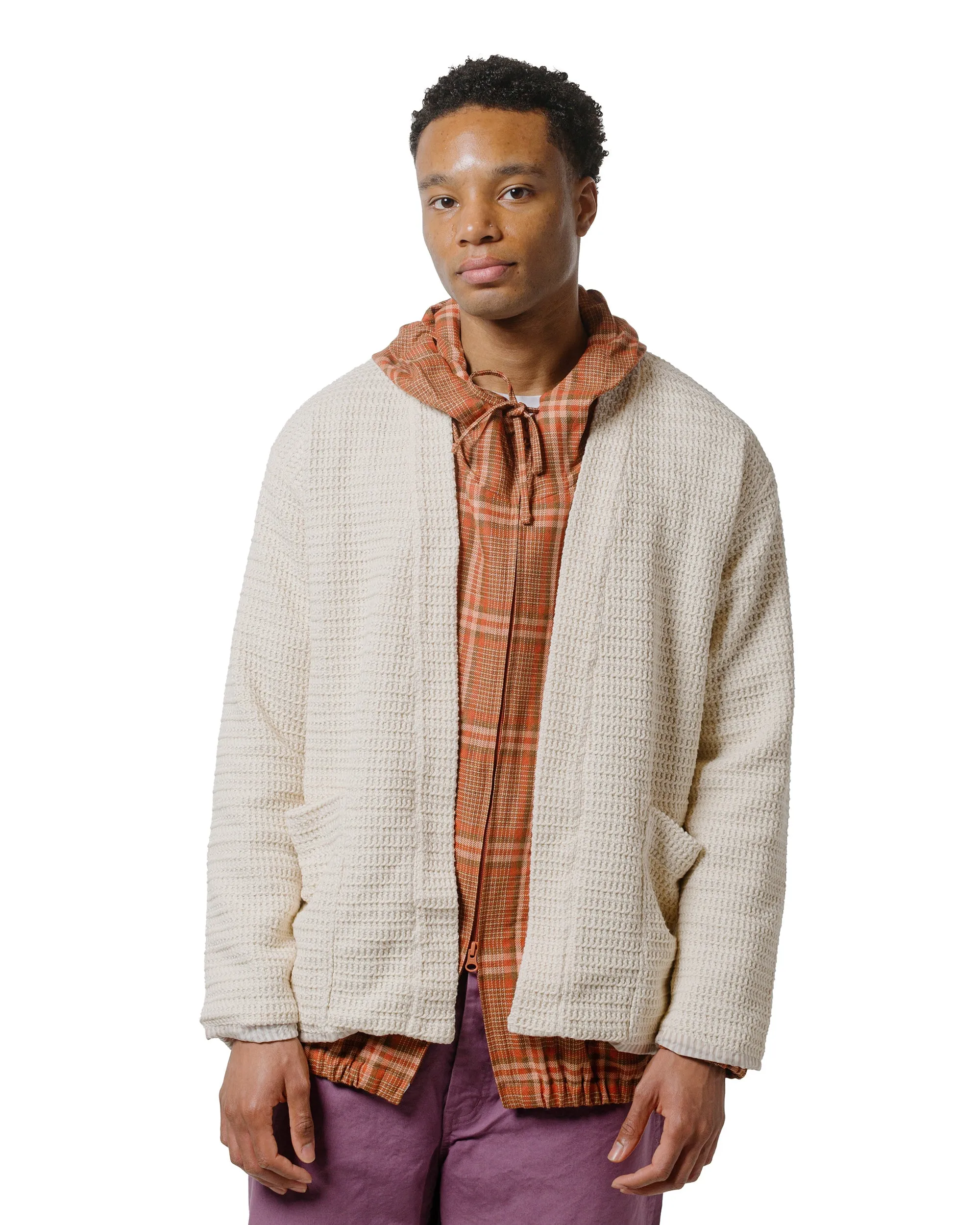 Seasonal Fashion ts(s) Lined Easy Cardigan Cotton/Polyester Russell Knitting Jersey Cream