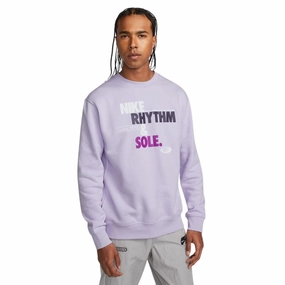 Retro Print Light Jacket Fleece Crew Rhythm Grap Sweatshirt