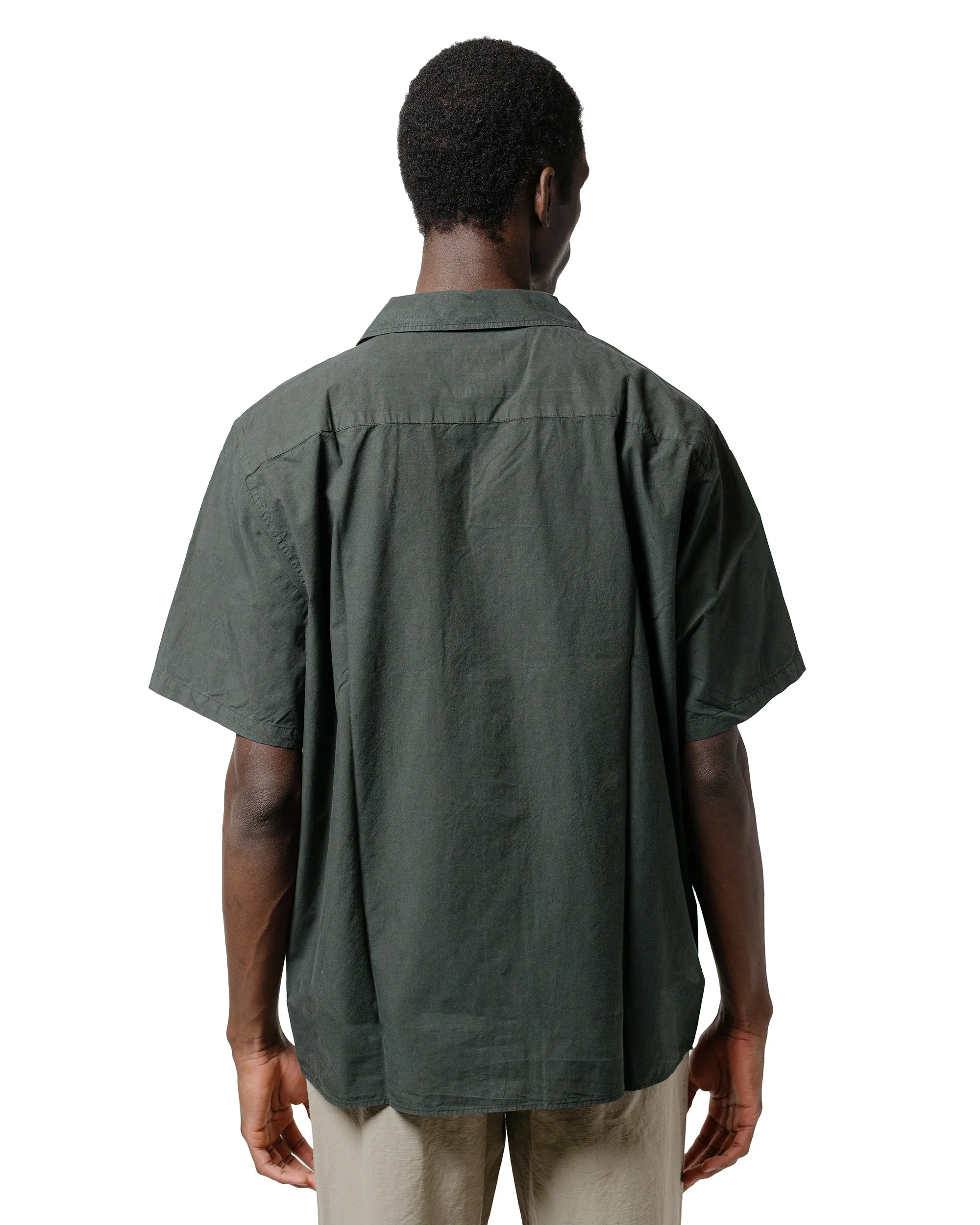Lightweight texture Summer Outfit Norse Projects Carsten Cotton Tencel Shirt Black Olive