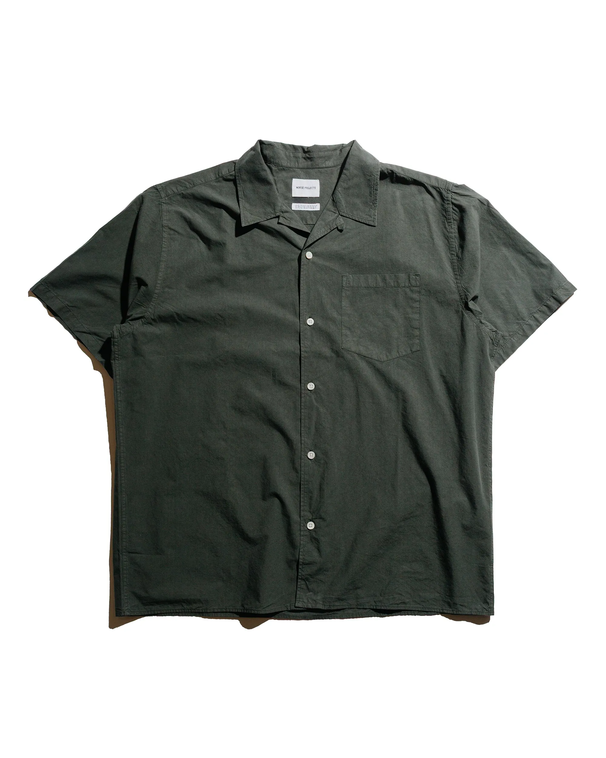 Anniversary Special Norse Projects Carsten Cotton Tencel Shirt Black Olive