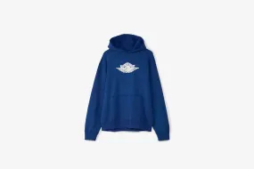 Lightweight sweater Layered Hem Details Jordan "Rare Air Fleece Hoodie" M - Deep Royal