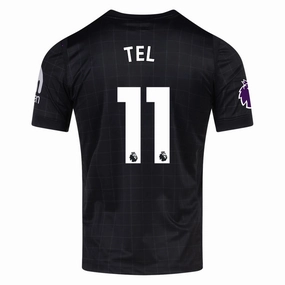 Everyday Use Fitness Look Nike Tel Men's Tottenham Away Jersey w/ EPL   No Room For Racism Patches 25/26 (Black/Iron)
