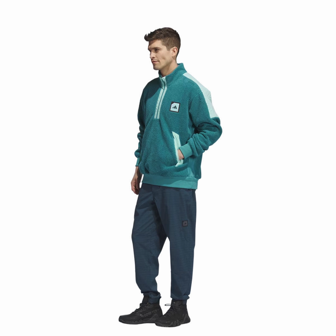 All Purpose Athletic Build Ventilated Mesh Panel adidas - Men's Adicross Padded Fleece 1/2 Zip Pullover (IB1972)