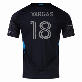 adidas Kerwin Vargas Charlotte FC Authentic Away Jersey 25/26 (Black) Anti Static Finish