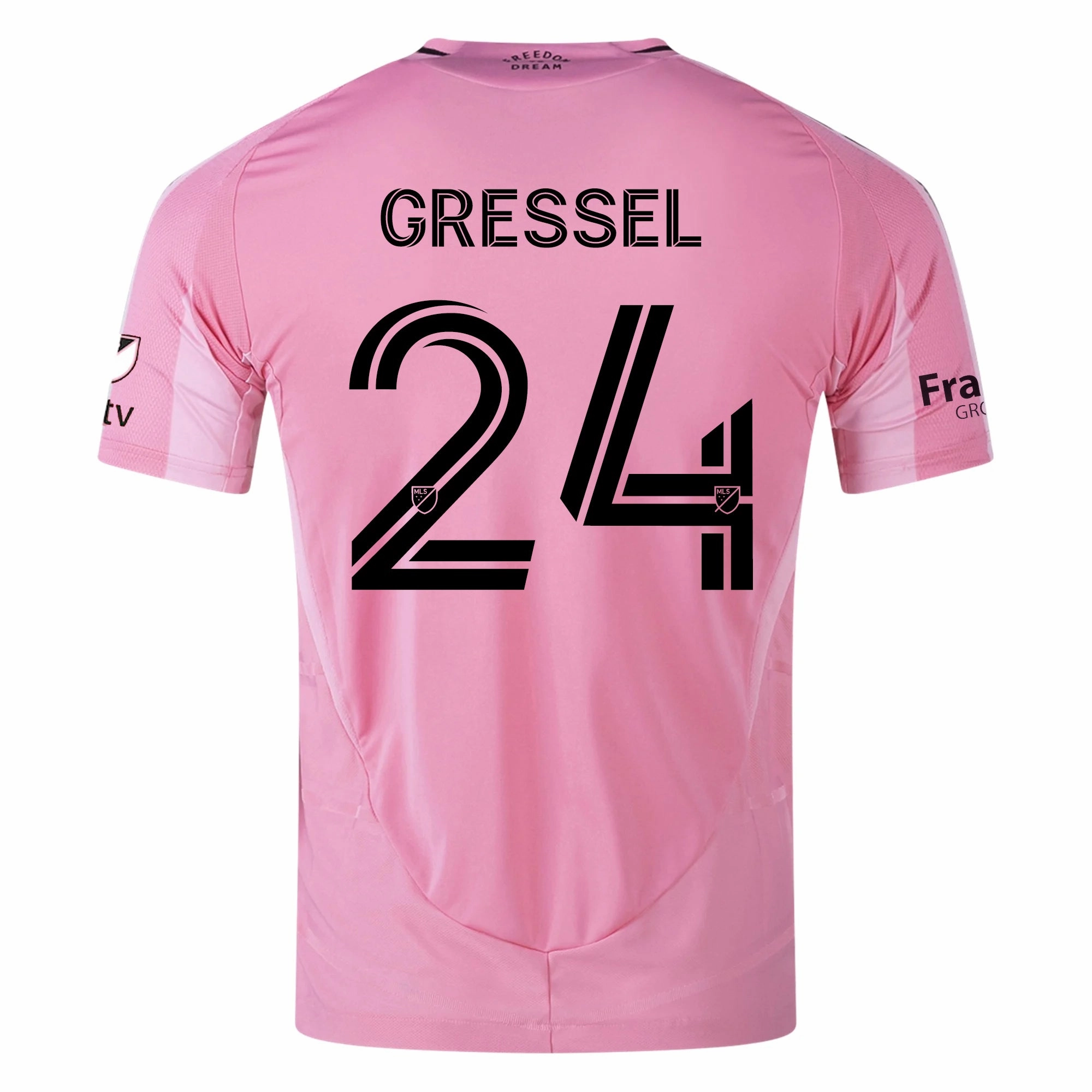 Active Wear Dynamic Style adidas Julian Gressel Inter Miami CF Authentic Home Jersey 25/26 w/ MLS Patches   Sponsor (Easy Pink)