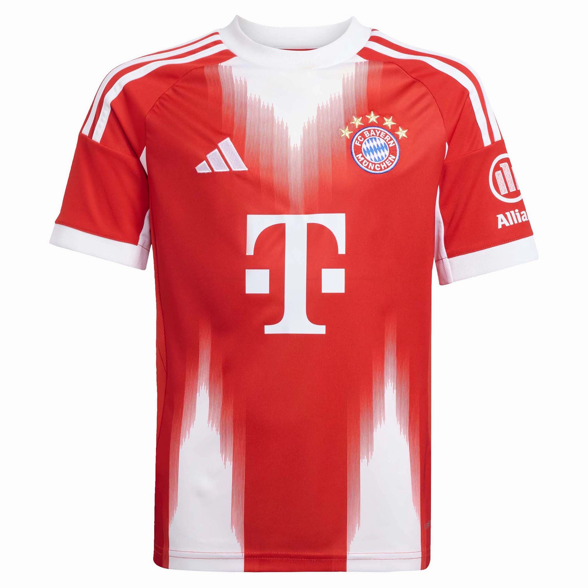 Seam Free Underarm Venting Junior's FC Bayern 2025/26 Home Soccer Jersey