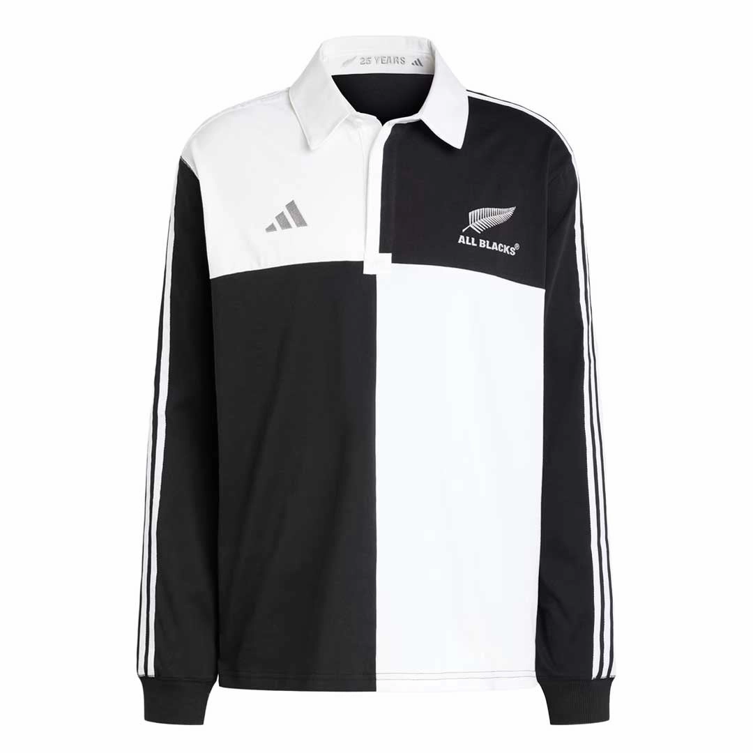 adidas - Men's All Blacks Rugby Culture Jersey (IZ0288) Smooth Texture Sweat Wicking