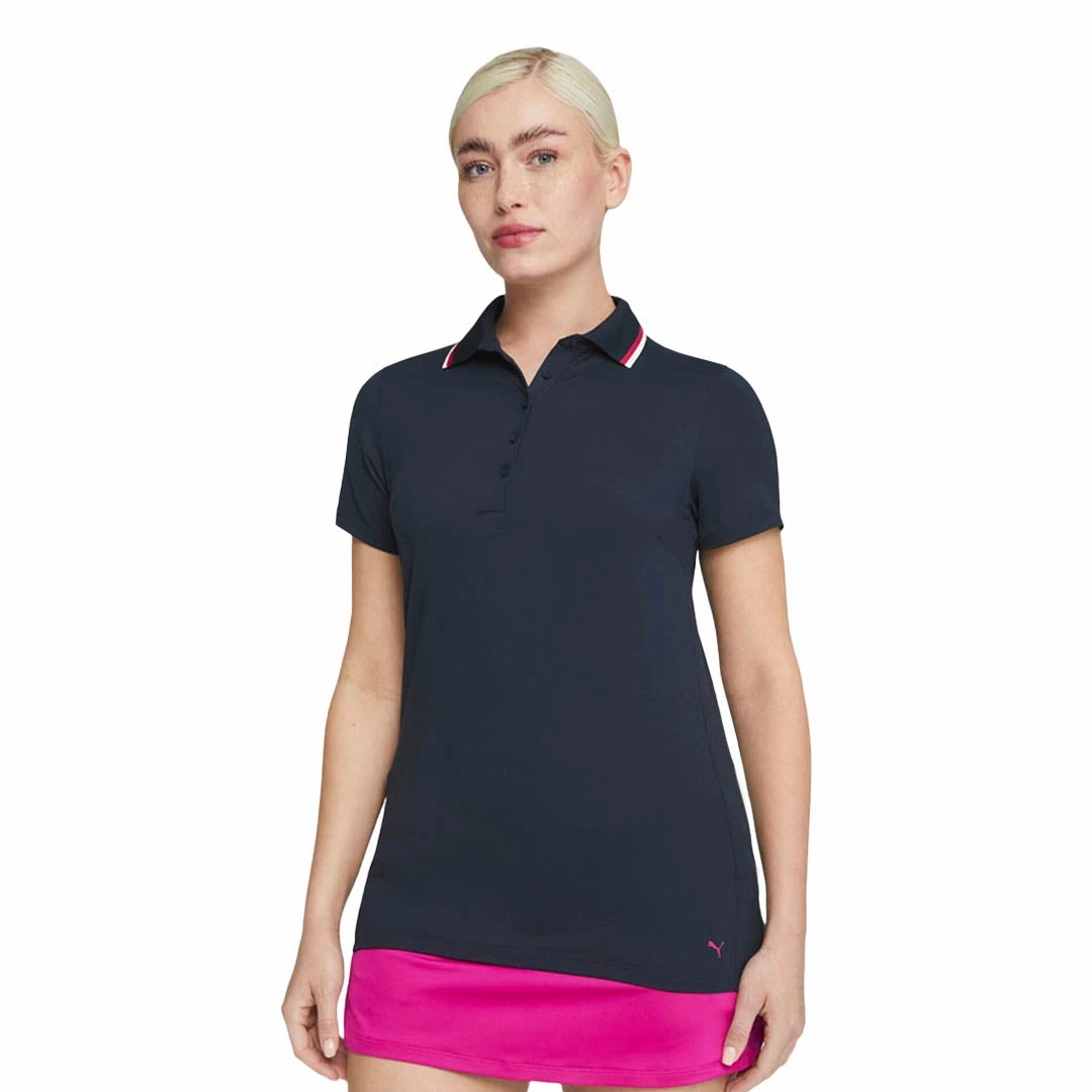 Training Apparel Street Ready Puma - Women's Cloudspun Tipped Short Sleeve Polo (622155 03)