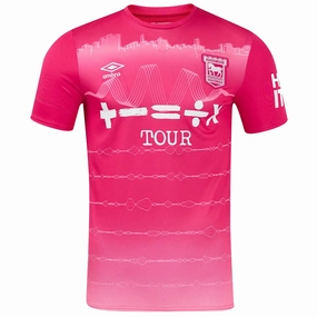 Vented Back Reinforced Hem Structure Umbro Ipswich Town Third Jersey 24/25 (Pink)