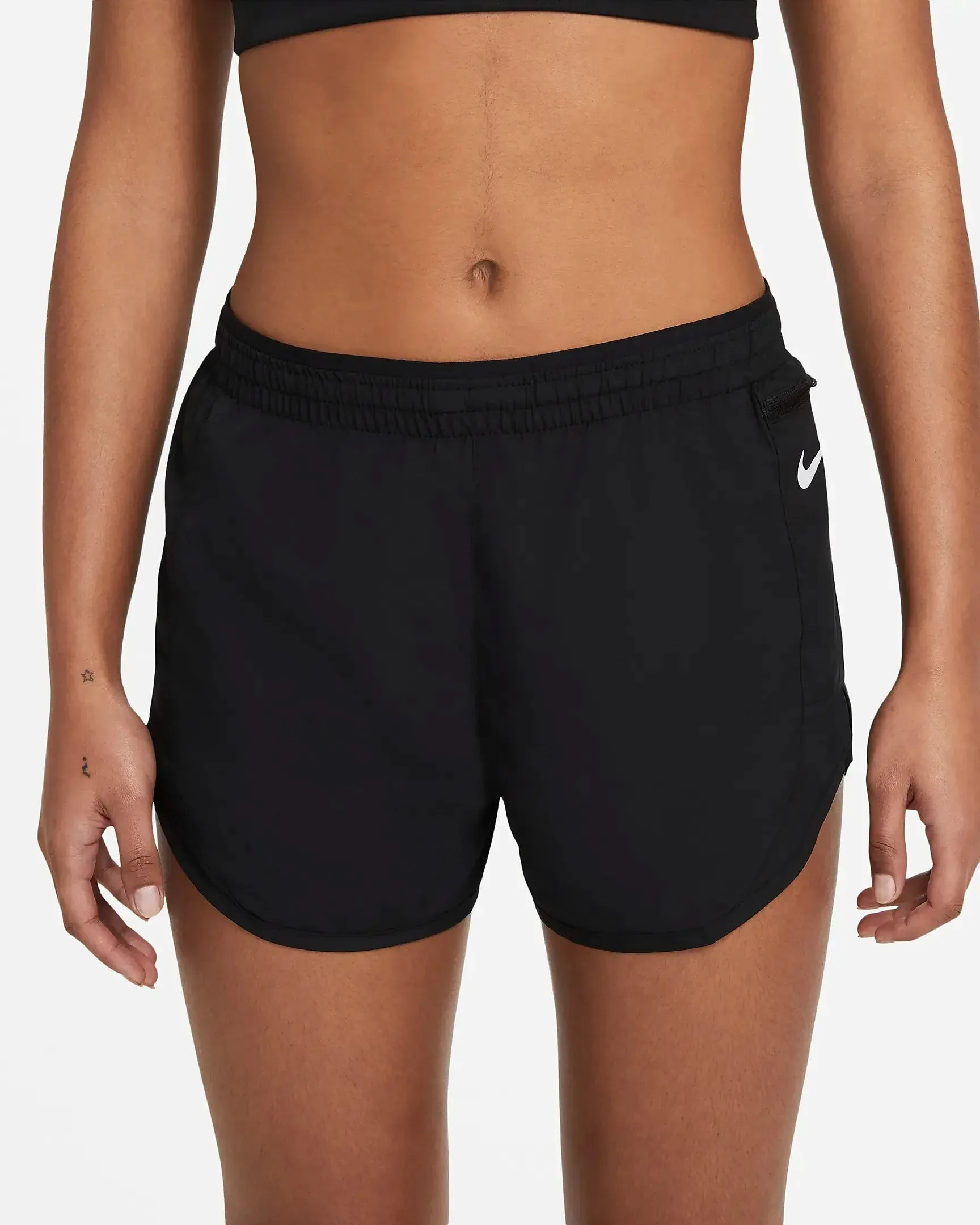 Womens Nike Tempo Luxe 3 Inch short - Black Nature Glow