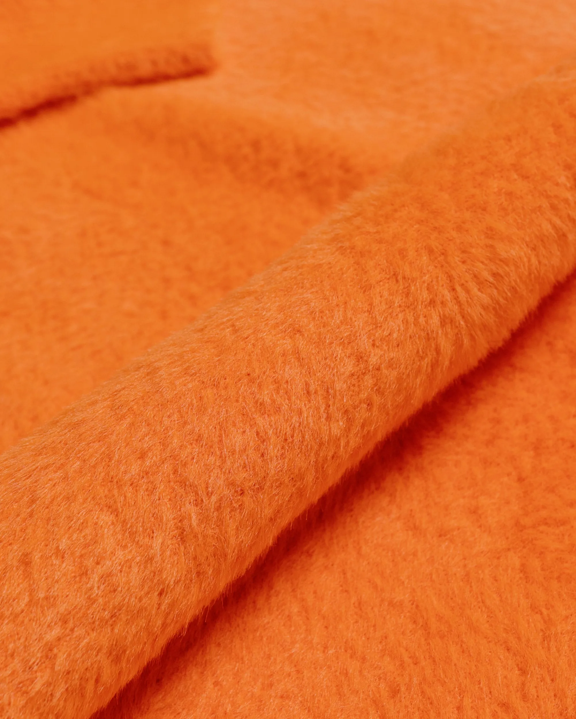 St??ssy Shaggy Cardigan Red Orange appropriate for sunny days Effortless Comfort