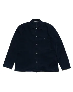 Student Essential Norse Projects Folke Wool Overshirt Dark Navy