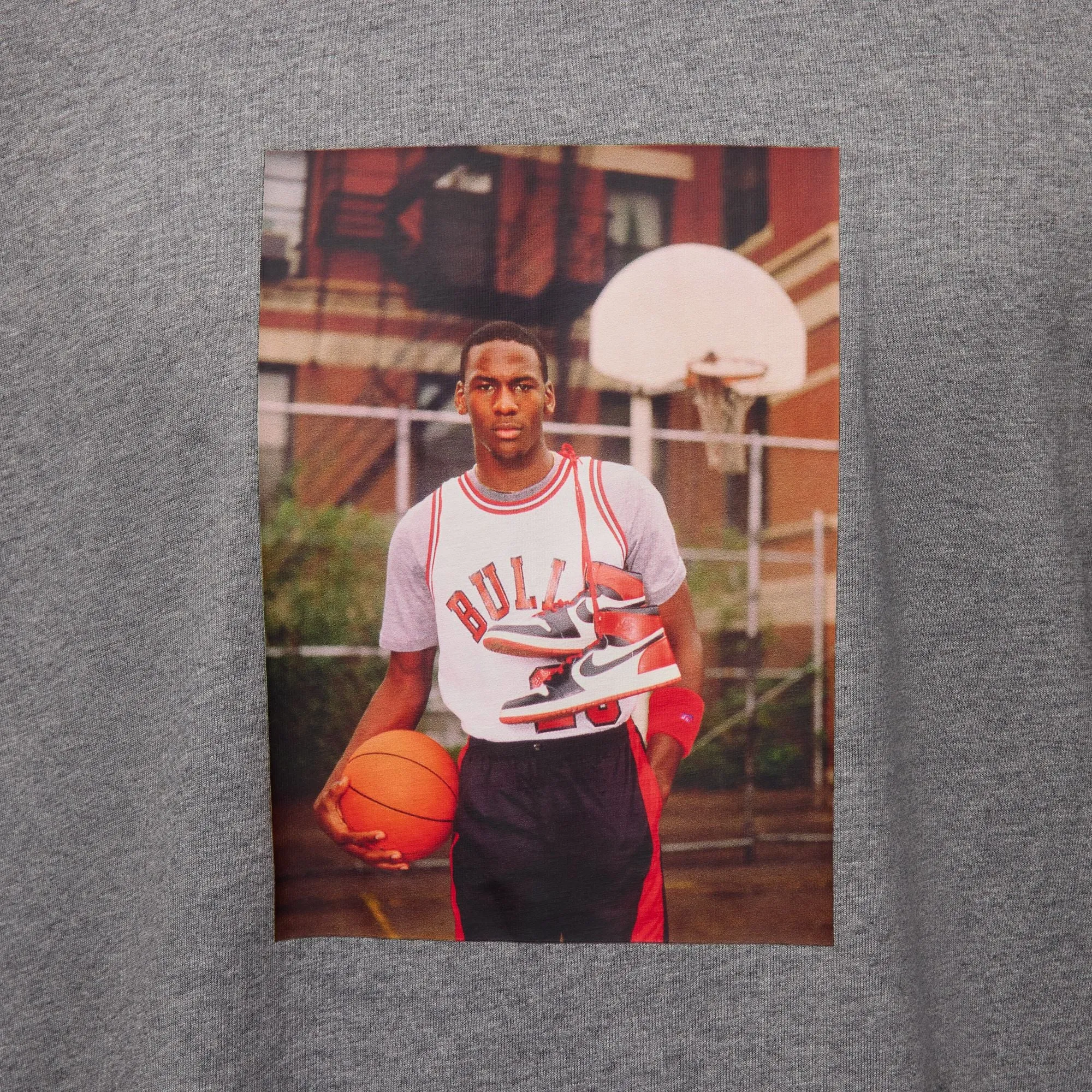 Air Jordan "Black Toe Photograph Tee" M - Grey Matte Tone Vacation Mood