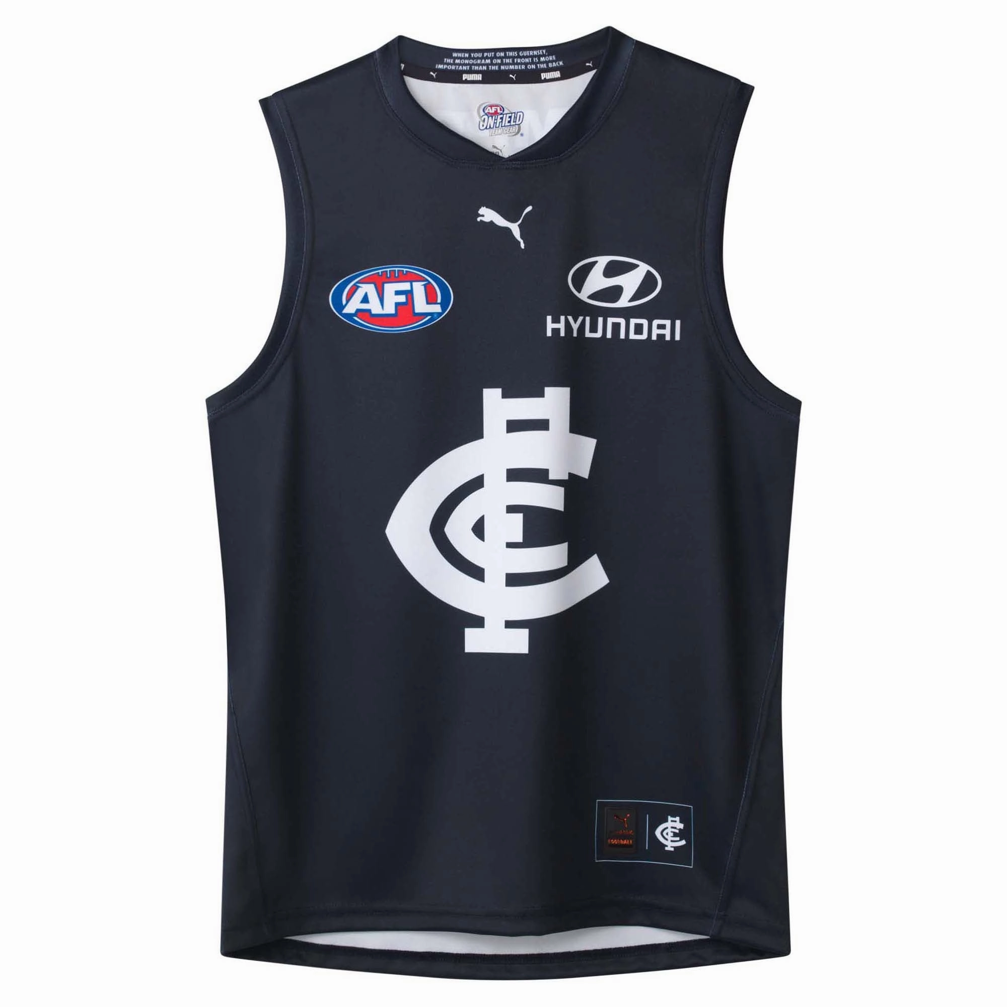 Motion Boost Reinforced Hem Structure Men's AFL Carlton Blues Football Club 2025 Home Replica Jersey