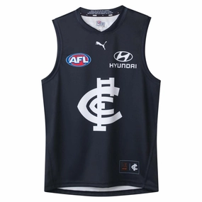 Men's AFL Carlton Blues Football Club 2025 Home Replica Jersey Abrasion Resistant Finish Comfort Driven