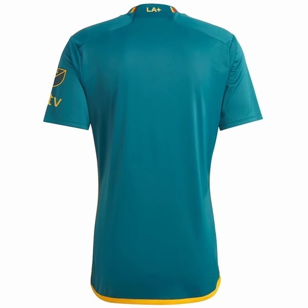 adidas LA Galaxy Away Stadium Jersey w/ MLS   Apple TV   Childhood Cancer Awareness Patch 23/24 (Green/Yellow) Non Chafing Seam Placement Performance Driven Design