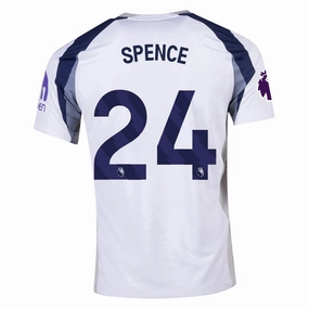 Nike Spence Tottenham Hotspurs Home Jersey w/ EPL   No Room For Racism Patch 25/26 (White/Iron/Binary Blue) Low Impact Dye Process