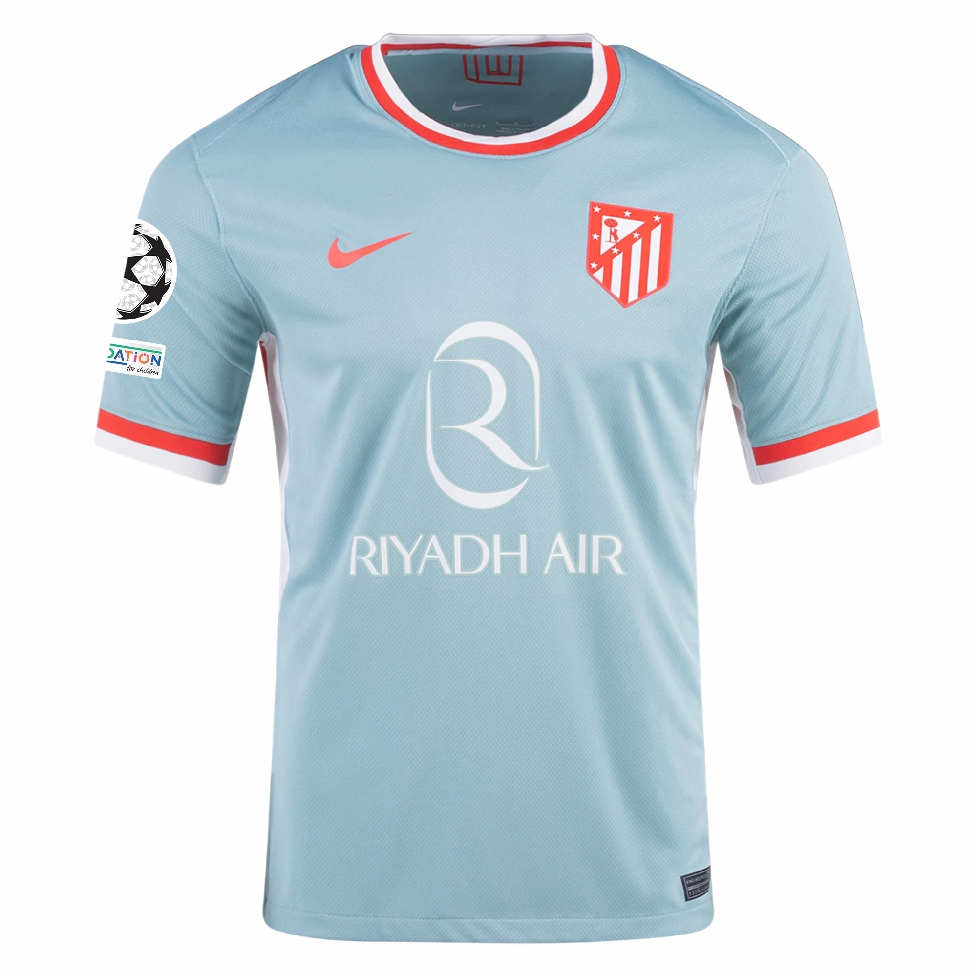 Nike Atletico Madrid Away Jersey w/ Champions League Patches 24/25 (Cannon/Phantom/Light Crimson) Quick Release Fastening Slim Finish