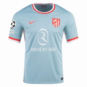 Nike Atletico Madrid Away Jersey w/ Champions League Patches 24/25 (Cannon/Phantom/Light Crimson) Cool Touch Workout Gear