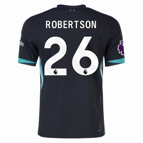 Nike Liverpool Authentic Andy Robertson Away Jersey w/ EPL Patch 24/25 (Night Forest/Washed Teal) Eco Friendly Fibers Effortless Comfort