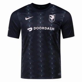Mesh Panel Placement Motion Boost Nike Mens Angel City Home Jersey 22/23 (Black/Flat Silver/Orange Pearl)