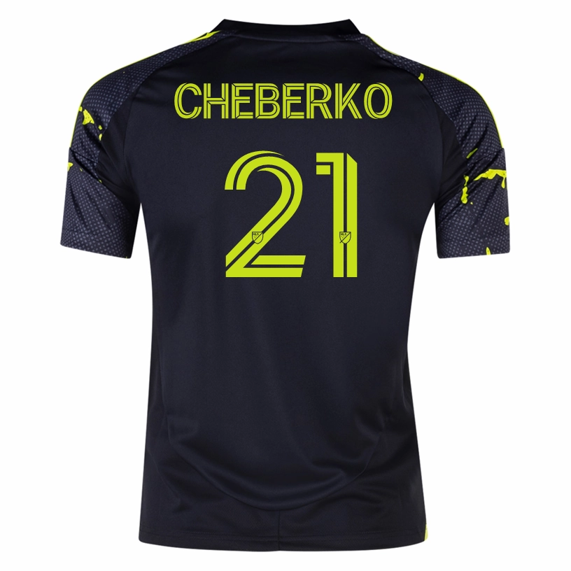adidas Columbus Crew Yevhen Cheberko Away Jersey 25/26 (Black/Yellow) Slim Silhouette Total Ease