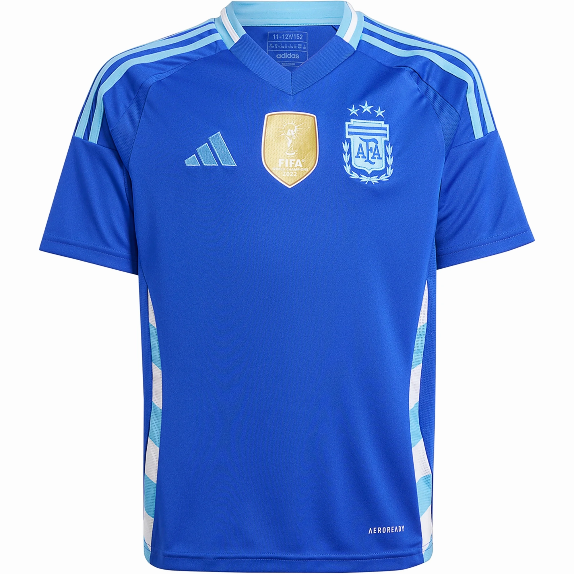 Modern Athletic Cut adidas Youth Argentina Away Jersey 24/25 (Lucid Blue/Blue Burst)
