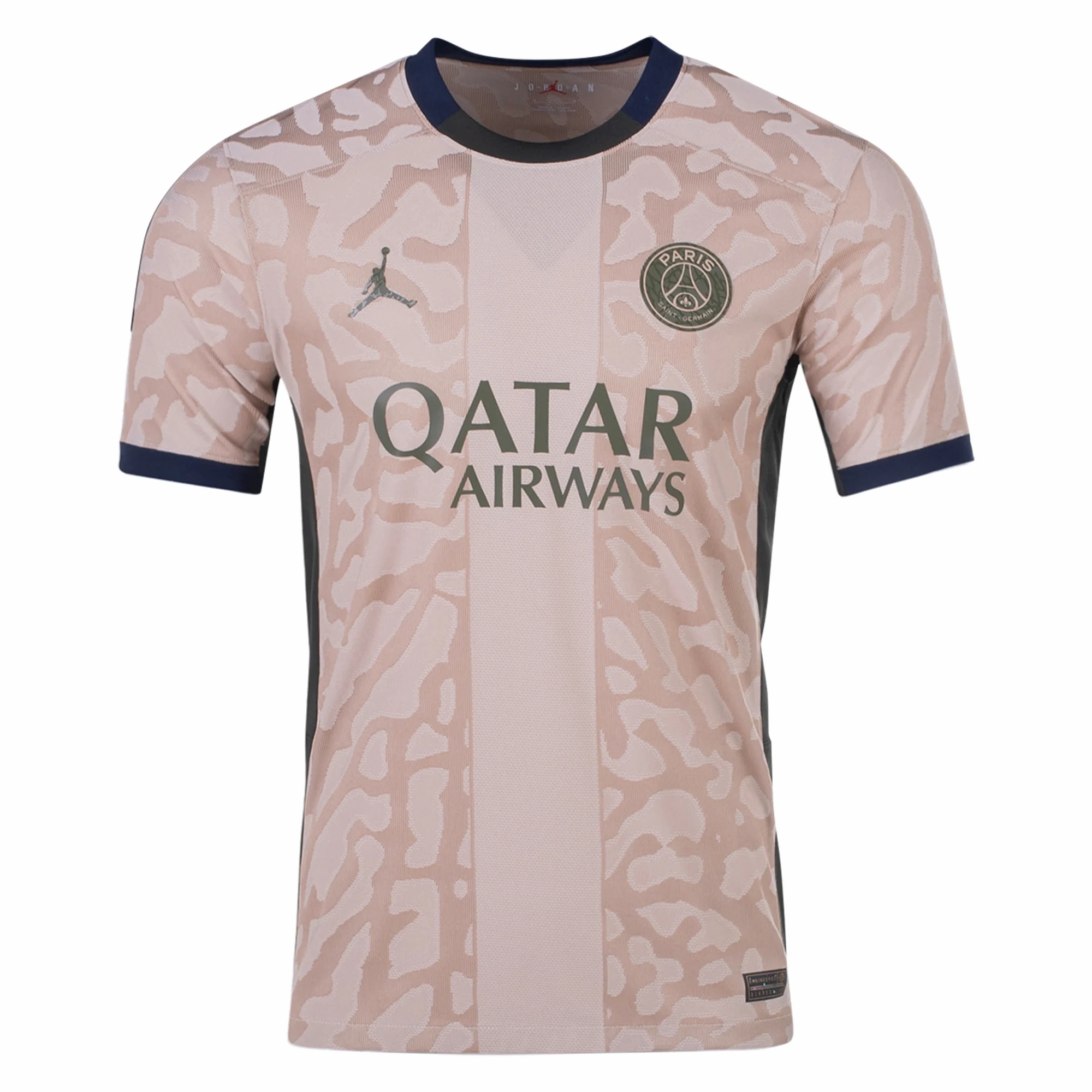 Contoured Silicone Grippers match day Nike Paris Saint-Germain Match Authentic Fourth Jersey 23/24 (Hemp/Obsidian/Sequoia)