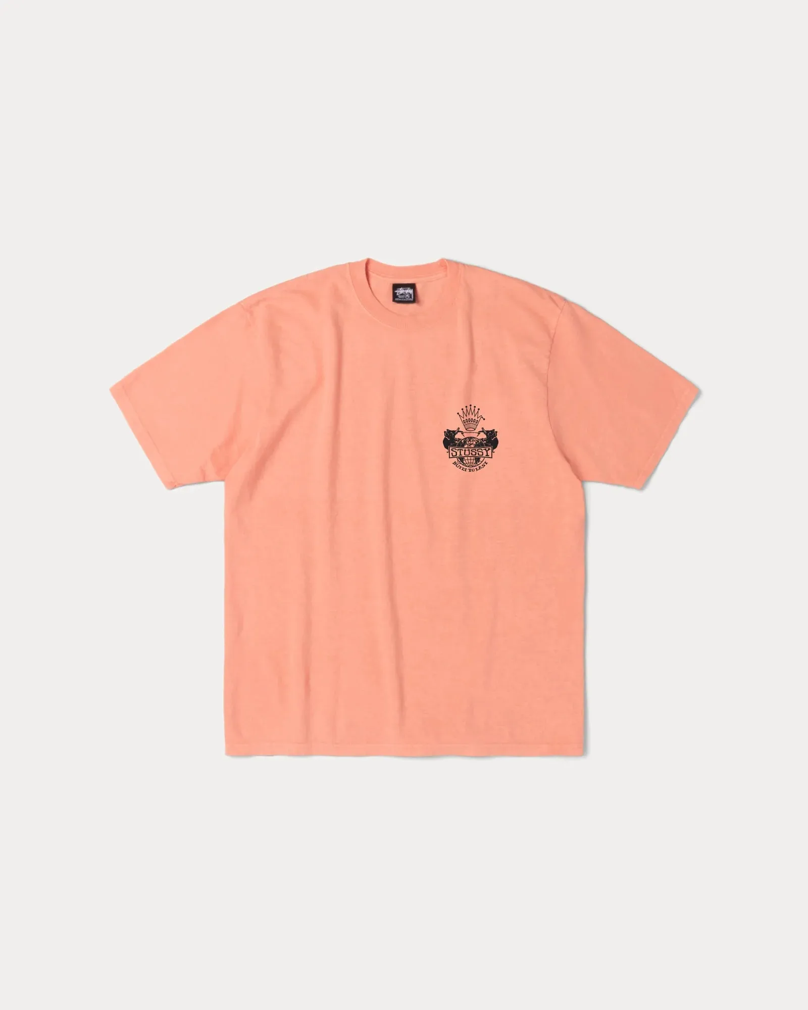 Stussy "Built to Last Pig. Dyed Tee" M - Sherbert Energy Mood