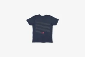 Manor "Grounds Crew T-Shirt" M - Navy Reinforced Hem smooth zipper