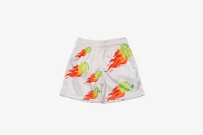 Comfortable Pants Manor "Shooting Tennis Mesh Short" K - Beige / Tennis Ball