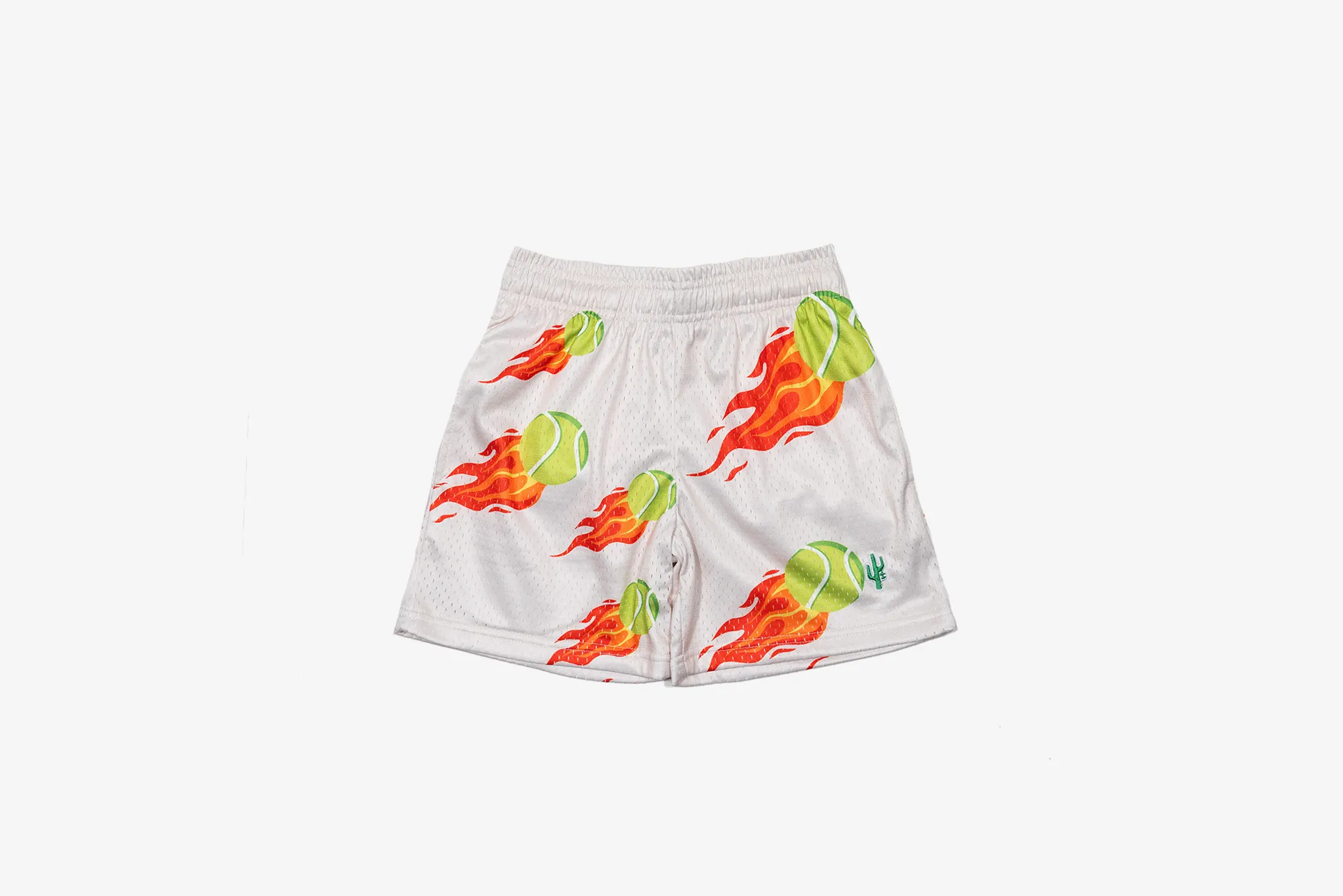 Comfortable Pants Manor "Shooting Tennis Mesh Short" K - Beige / Tennis Ball