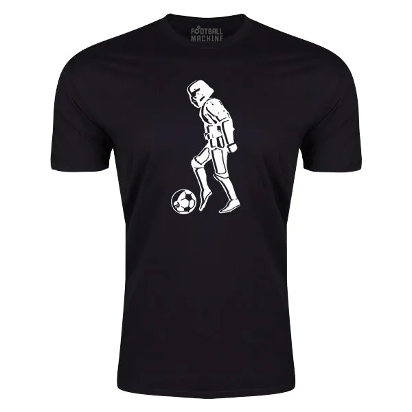 tall size Soft Layer Football Machine Storm Trooper T-Shirt (Black)