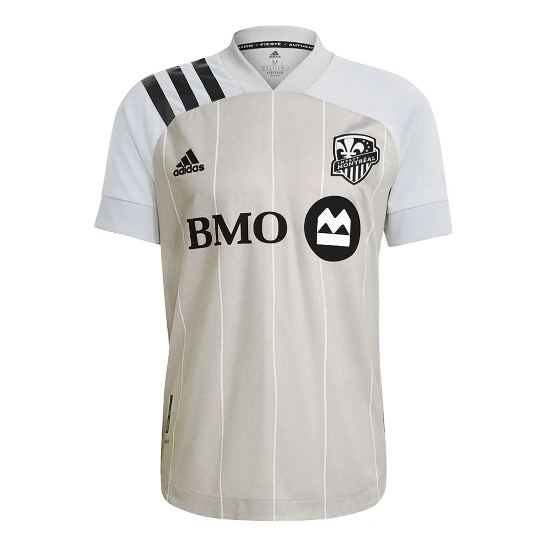 adidas - Men's Montreal Impact Away Authentic Jersey (GG6735) Friction Free Zipper Guard Unisex Fit